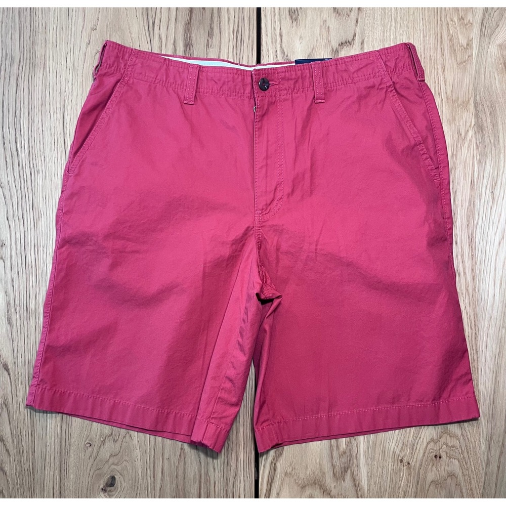 Tommy Hilfiger Chino Shorts Mens 38 Red Pink Preppy Seasonal Basics Cotton NWT